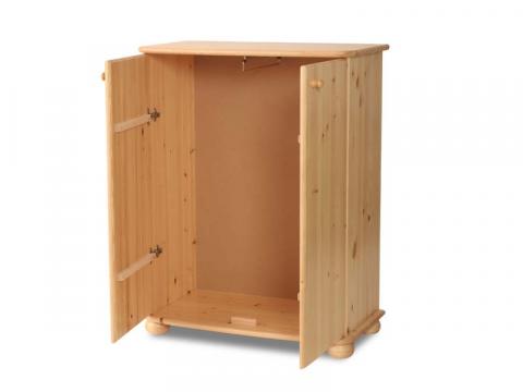 Anikó 2 ajtós fenyő komód - polcos Anikó 2 ajtós fenyő komód - polcos, Kategória:Fenyő komódok és éjjeliszekrények, Szélesség:85cm Hosszúság:45cm Magasság:93cm