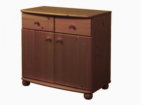 Claudia 2 kis fiók, 2 ajtós komód Claudia 2 kis fiók, 2 ajtós komód, Kategória:Fenyő komódok és éjjeliszekrények, Szélesség:80cm Hosszúság:45cm Magasság:77cm