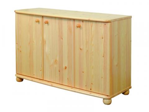 Claudia 3 ajtós komód Claudia 3 ajtós komód, Kategória:Fenyő komódok és éjjeliszekrények, Szélesség:45cm Hosszúság:120cm Magasság:77cm