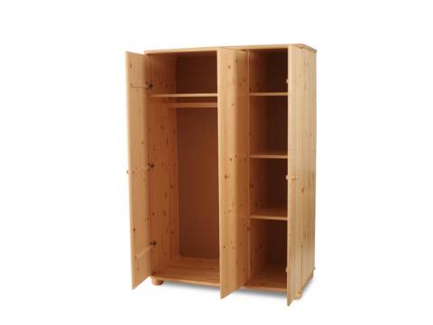 Claudia 3 ajtós nagyszekrény Claudia 3 ajtós nagyszekrény, Kategória:Fenyő szekrények, Szélesség:62cm Hosszúság:120cm Magasság:180cm