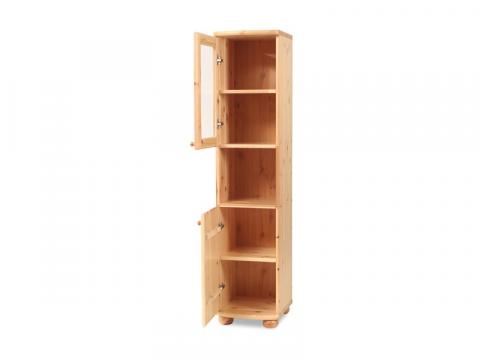 Claudia vitrines, nyitott, keskeny szekrény, Kategória:Fenyő szekrények, Szélesség:40cm Hosszúság:45cm Magasság:180cm