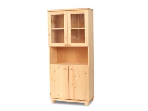 Claudia vitrines, nyitott szekrény, Kategória:Fenyő szekrények, Szélesség:80cm Hosszúság:45cm Magasság:180cm