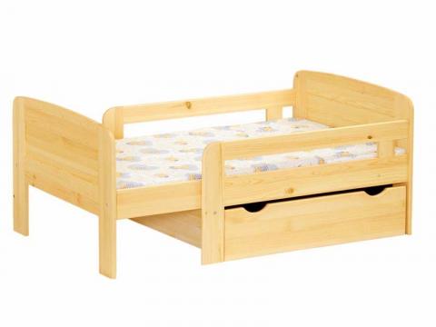 Kis Medve gyerekágy + matrac + fiók, Kategória:Egyéb bútorok, Szélesség:90cm Hosszúság:180cm Magasság:60cm