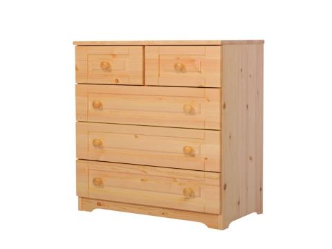Réka 5 fiókos komód Réka 5 fiókos komód, Kategória:Fenyő komódok és éjjeliszekrények, Szélesség:74cm Hosszúság:40cm Magasság:77cm