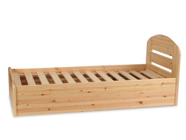 Anikó ágyneműtartós ágy gázrugós, Kategória:Fenyő ágyak, Szélesség:90cm Hosszúság:200cm Magasság:90cm