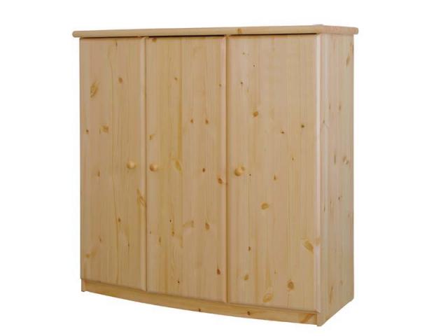 Csanád 3 ajtó íves magas válaszfalas natúr fenyő komód Csanád 3 ajtó íves magas válaszfalas natúr fenyő komód, Kategória:Fenyő komódok és éjjeliszekrények, Szélesség:129cm Hosszúság:56cm Magasság:128cm